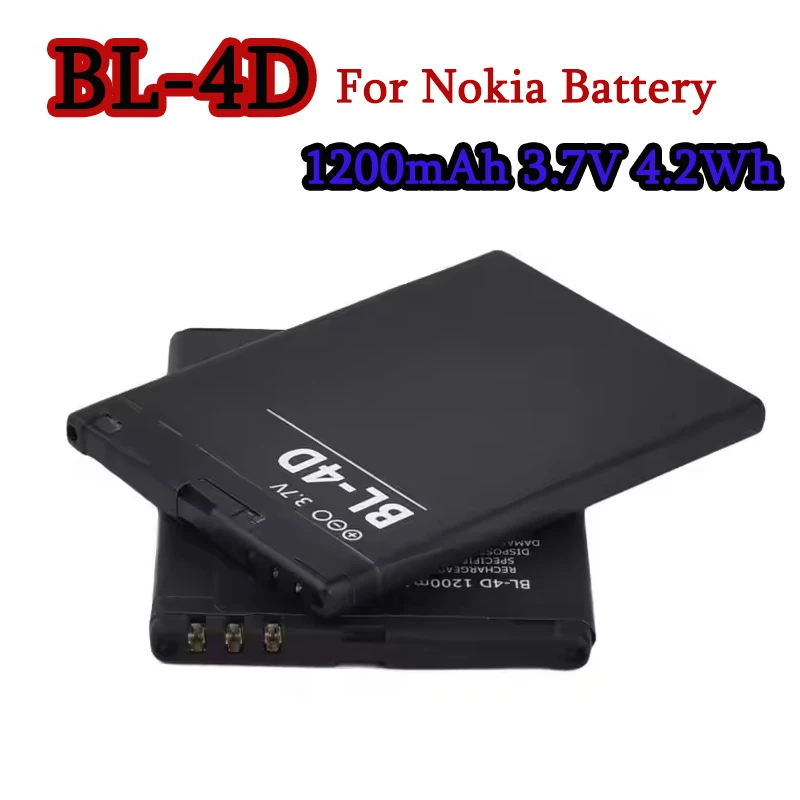 Аккумулятор BL-4D 1200 мАч 3,7 В для Nokia N97mini N8 N8-00 E5 E5-00 E7 E7-00 T7 T7-00 702T N5 808 BL 4D Аккумуляторы для мобильных телефонов
Аккумулятор BL-4D 1200 мАч 3,7 В для Nokia N97mini N8 N8-00 E5 E5-00 E7 E7-00 T7 T7-00 702T N5 808 BL 4D Аккумуляторы для мобильных телефонов