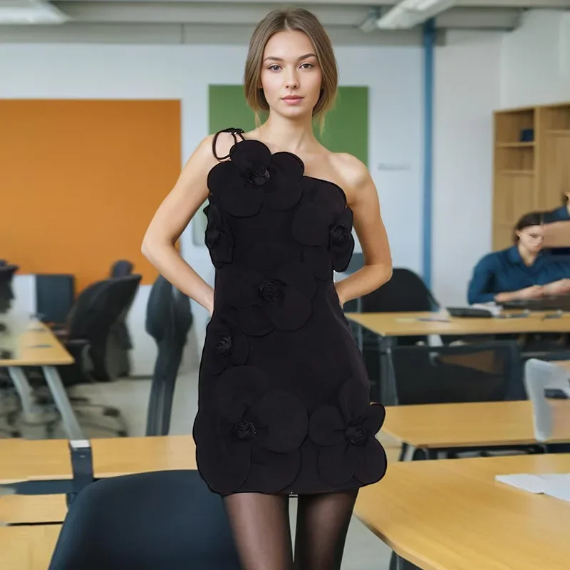 Сплошное цветное платье на одно плечо, французское трехмерное вечернее платье с цветочным принтом, сексуальное вечернее платье, платье coctel
Сплошное цветное платье на одно плечо, французское трехмерное вечернее платье с цветочным принтом, сексуальное вечернее платье, платье coctel