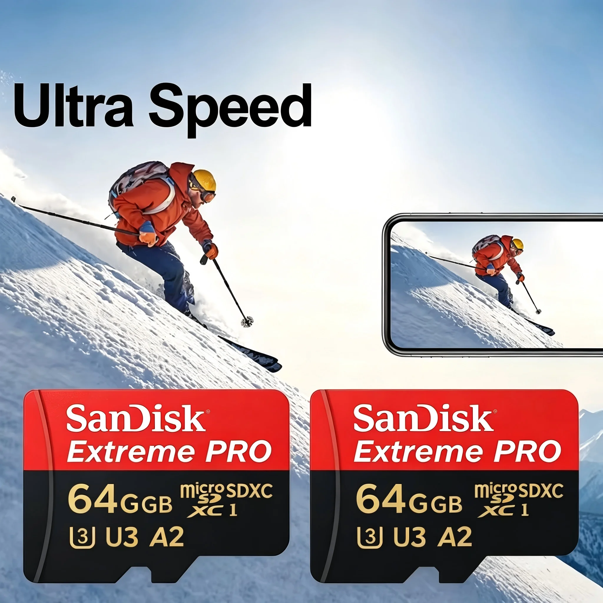 SanDisk Micro SD Card for dashcams and cameras, C10 U3 V30 A2, high-speed TF memory card 32-512GB
SanDisk Micro SD Card for dashcams and cameras, C10 U3 V30 A2, high-speed TF memory card 32-512GB