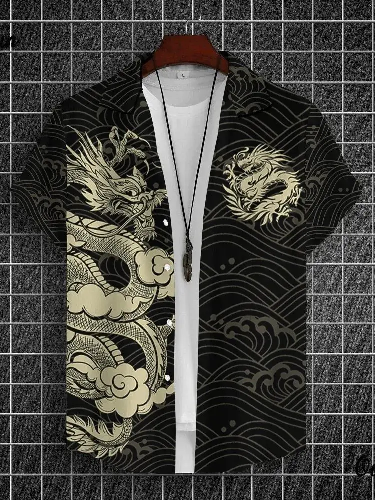 Summer Shirt For Men 3D Dragon Printed Cool Animal Graphic Men‘S Clothing Harajuku Oversized Street Fashion Short Sleeve Tees
Summer Shirt For Men 3D Dragon Printed Cool Animal Graphic Men‘S Clothing Harajuku Oversized Street Fashion Short Sleeve Tees