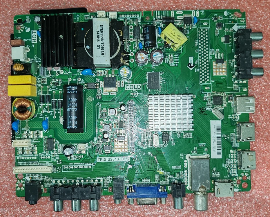 TP.SIS231.PB851 Three in one LED TV motherboard, physical photo, tested well
TP.SIS231.PB851 Three in one LED TV motherboard, physical photo, tested well