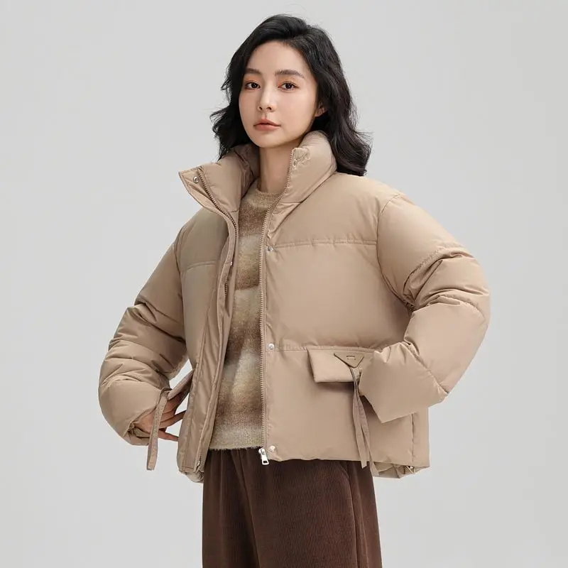 Модное женское корейское короткое свободное пальто с воротником-стойкой в консервативном стиле, осенне-зимнее универсальное хлопковое пальто
Модное женское корейское короткое свободное пальто с воротником-стойкой в консервативном стиле, осенне-зимнее универсальное хлопковое пальто