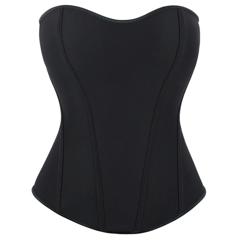 Fashion Women Overbust Corset Top Black Satin Breathable Zipper Bustier Push Up Corselet Body Shaper Long Torso Mujer Korsett
Fashion Women Overbust Corset Top Black Satin Breathable Zipper Bustier Push Up Corselet Body Shaper Long Torso Mujer Korsett
