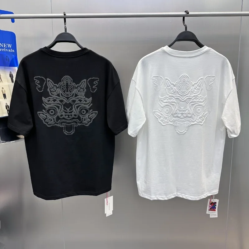 Summer Men's Short-Sleeved T-shirt Fashion Three-Dimensional Printed round Neck Men's and Women's Embroidered T-shirt
Summer Men's Short-Sleeved T-shirt Fashion Three-Dimensional Printed round Neck Men's and Women's Embroidered T-shirt