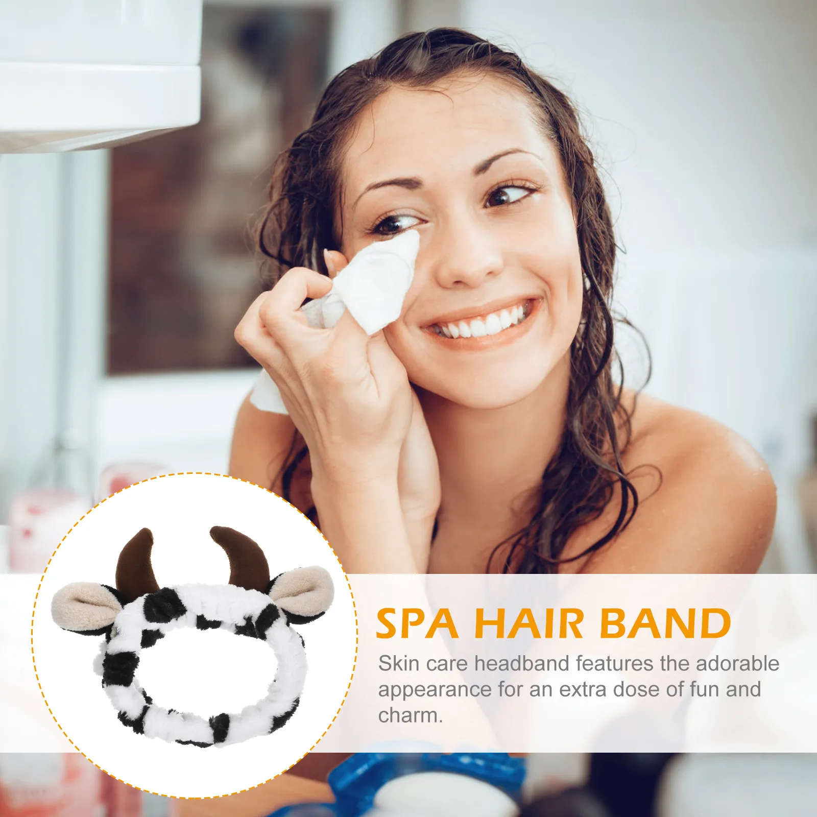 Makeup Headband Face Wash Ox Horn Cartoon Hair Band Spa Headband Skincare Hairband Comfortable Hair Accessory for Women
Makeup Headband Face Wash Ox Horn Cartoon Hair Band Spa Headband Skincare Hairband Comfortable Hair Accessory for Women