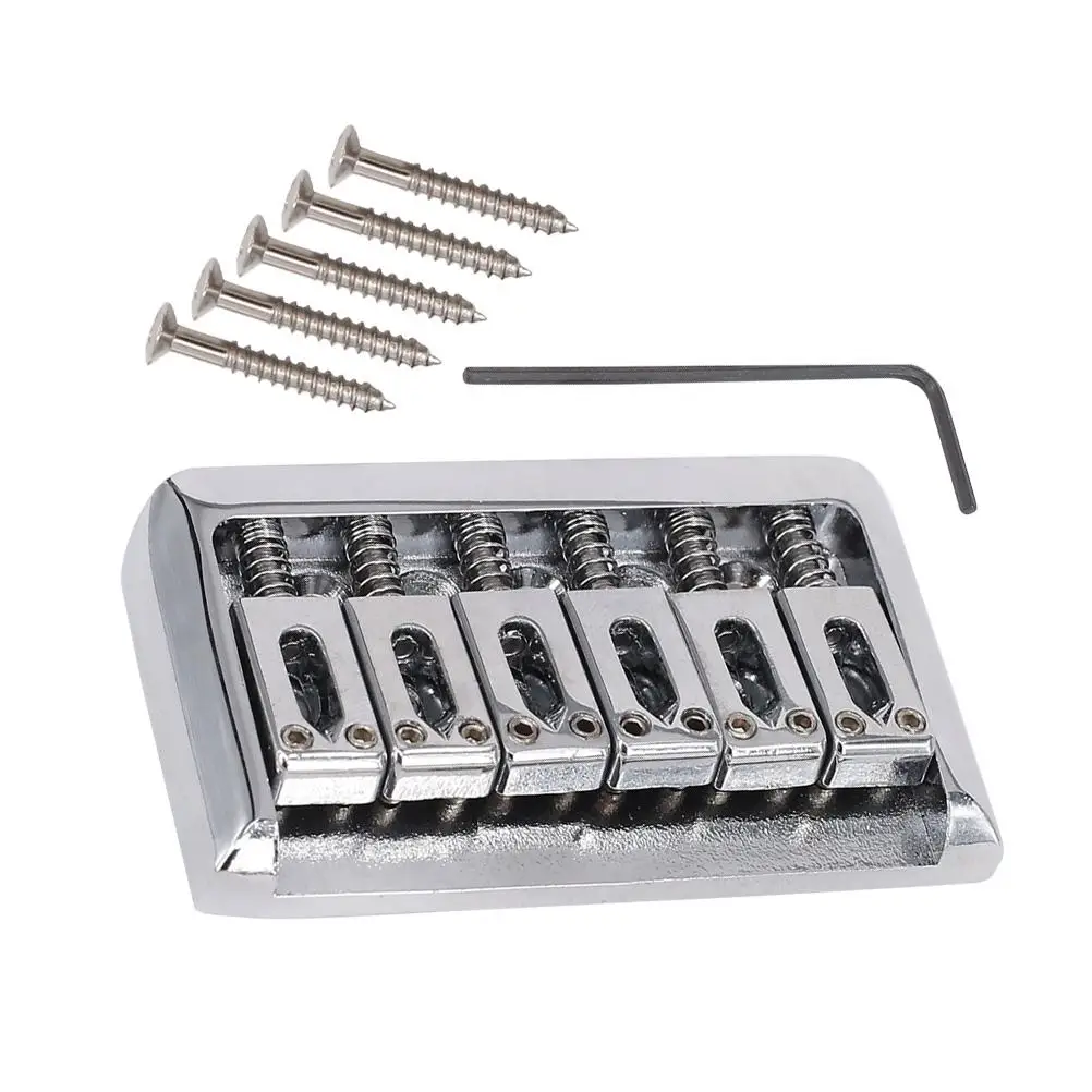 65mm Fixed Saddle Bridge Plate with Screws and Wrench for Electric Guitar Accessories Guitar Parts (Silver)
65mm Fixed Saddle Bridge Plate with Screws and Wrench for Electric Guitar Accessories Guitar Parts (Silver)
