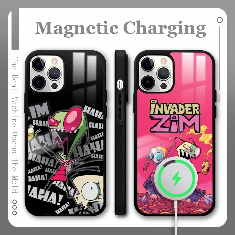 I-Invader Z-Zim Cartoon Phone Case For iPhone 16 15 14 13 12 11 Pro Max Plus Mini Magnetic Magsafe Wireless Charging Cover Coque
I-Invader Z-Zim Cartoon Phone Case For iPhone 16 15 14 13 12 11 Pro Max Plus Mini Magnetic Magsafe Wireless Charging Cover Coque