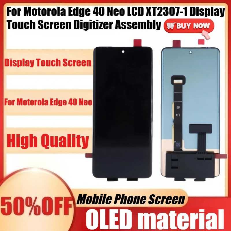 New OLED for Motorola Edge 40 Neo LCD XT2307-1 Display Touch Screen Digitizer Assembly for Moto Edge40 Neo LCD
New OLED for Motorola Edge 40 Neo LCD XT2307-1 Display Touch Screen Digitizer Assembly for Moto Edge40 Neo LCD