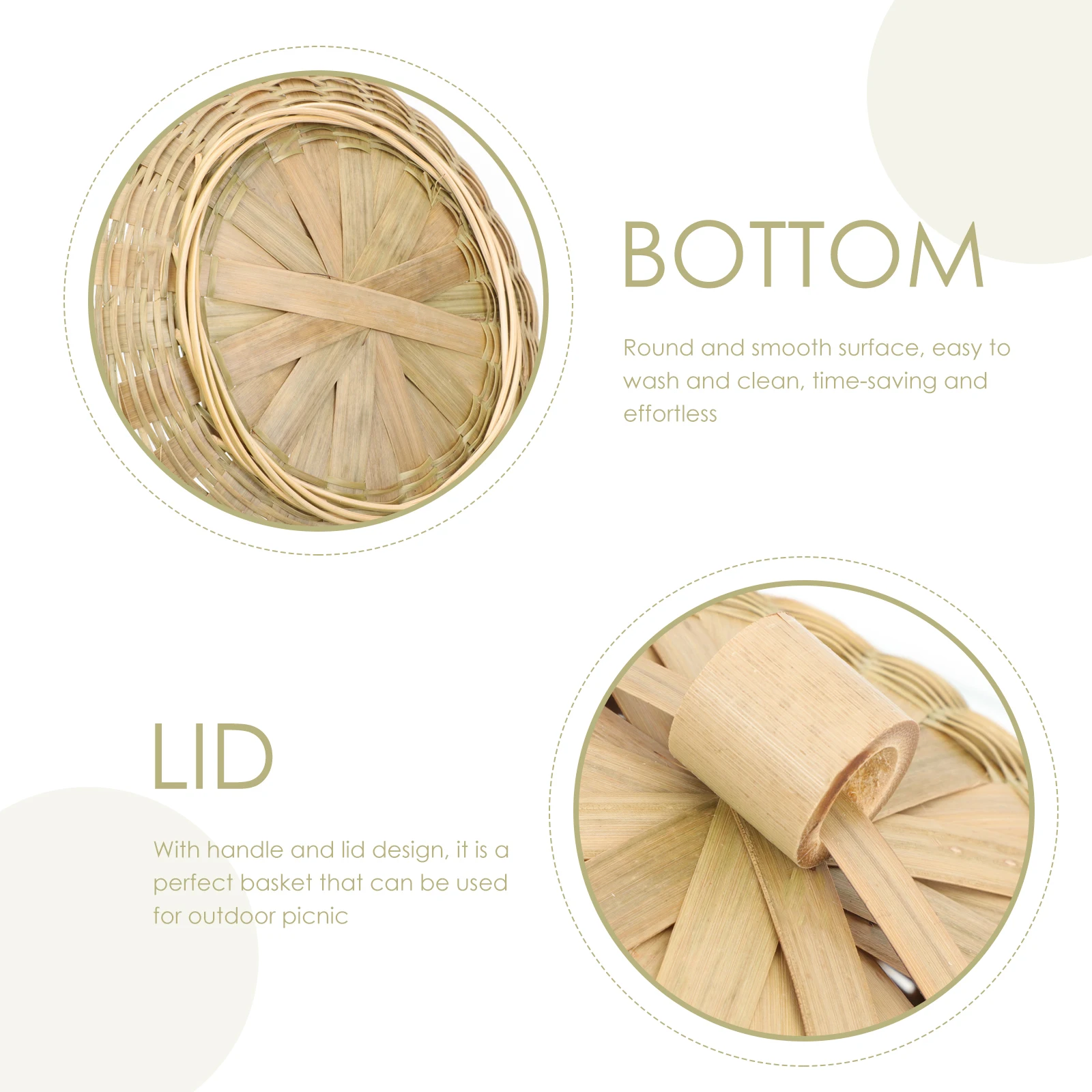 Premium Storage Baskets with Cover Multi-Function Bamboo Woven Containers Kitchen Home Organizer Lightweight Foldable
Premium Storage Baskets with Cover Multi-Function Bamboo Woven Containers Kitchen Home Organizer Lightweight Foldable
