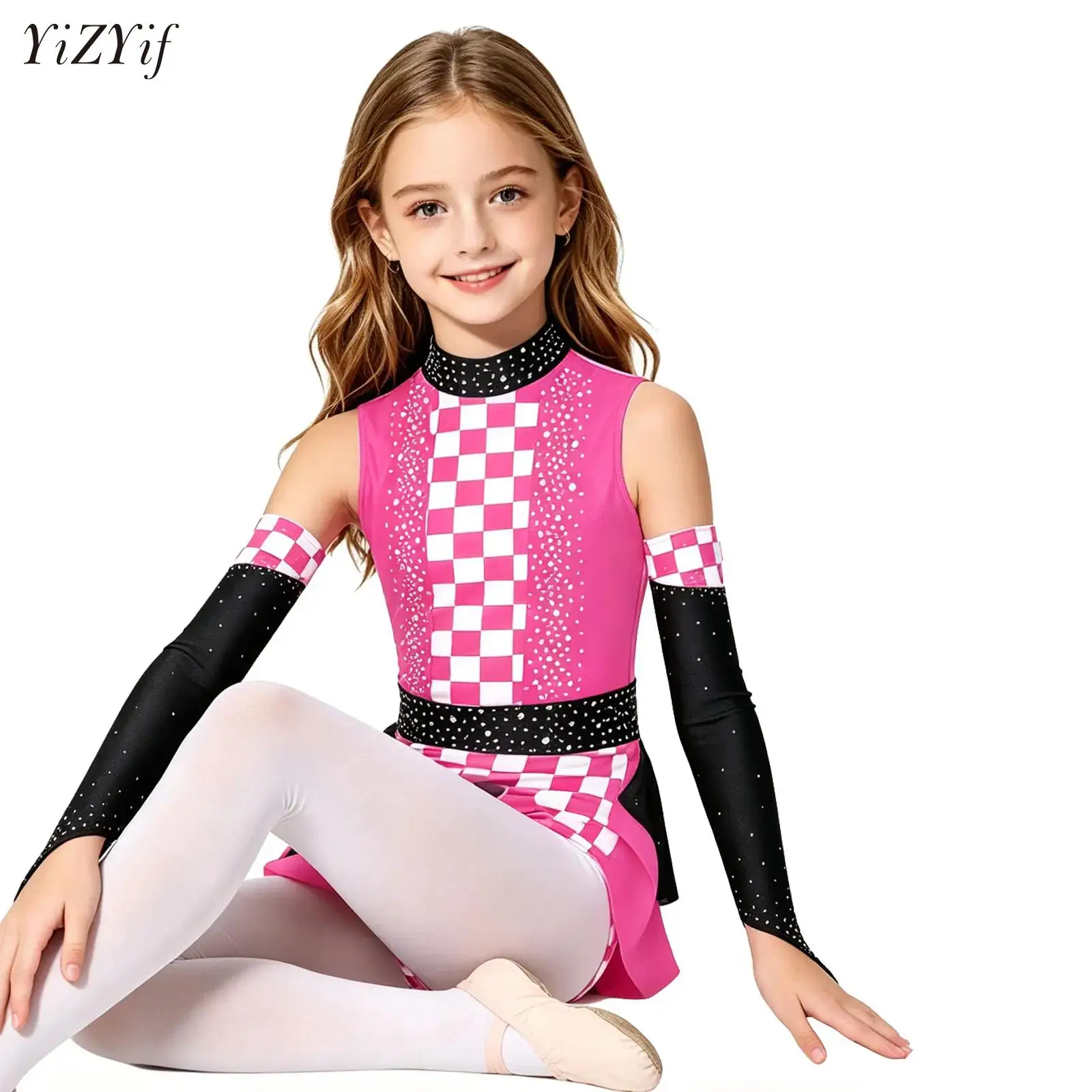 Big Girls Rhinestones Jazz Dance Jumpsuit Ruffle Overlay Leotard with Oversleeves Ballet Dancewear Set Performance Competition
Big Girls Rhinestones Jazz Dance Jumpsuit Ruffle Overlay Leotard with Oversleeves Ballet Dancewear Set Performance Competition