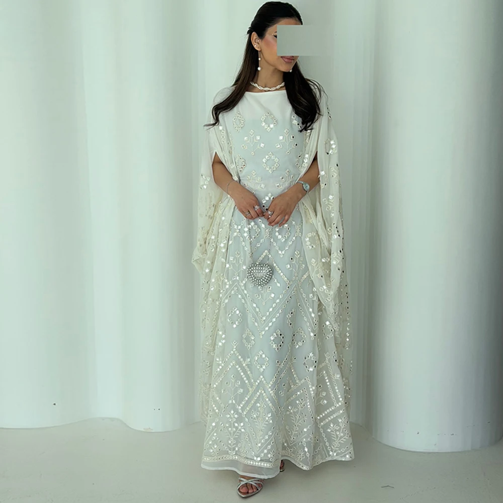 Simple O-Neck Jersey Evening Dress Classic Long Sleeves Party Dresses Fashion Flowers Customized Special Occasion Gowns
Simple O-Neck Jersey Evening Dress Classic Long Sleeves Party Dresses Fashion Flowers Customized Special Occasion Gowns