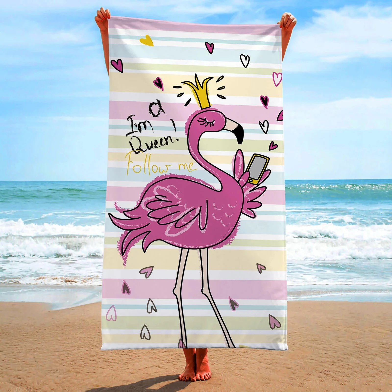Pink Flamingo Printed Beach Bath Towel Microfiber Swimming Towels Oversized Super Absorbent Sand Free Thick Towels Home Textile
Pink Flamingo Printed Beach Bath Towel Microfiber Swimming Towels Oversized Super Absorbent Sand Free Thick Towels Home Textile
