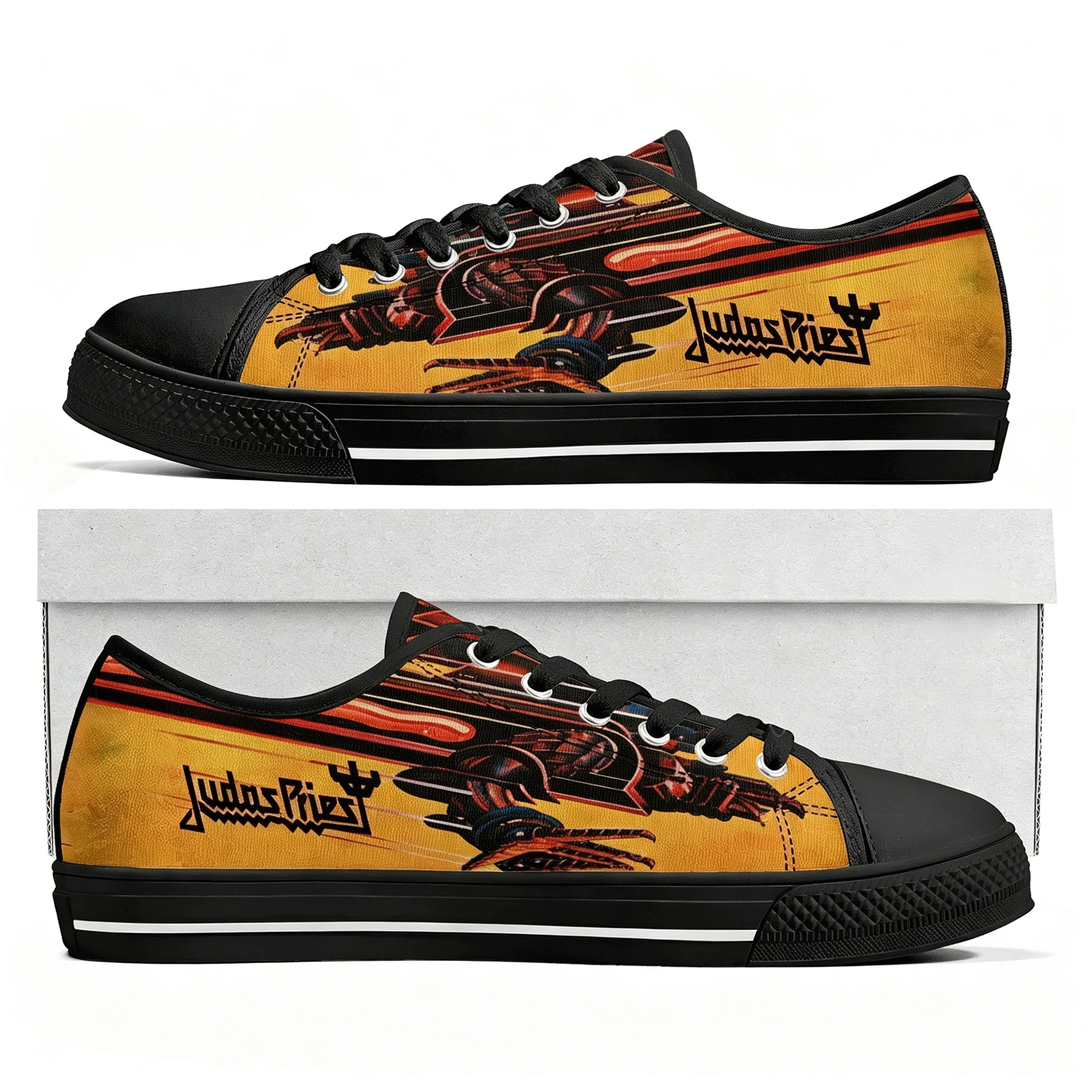 Judas Priest Heavy Metal Rock Band Low Top High Quality Sneakers Mens Women Canvas Sneaker Casual Custom Couple Shoes
Judas Priest Heavy Metal Rock Band Low Top High Quality Sneakers Mens Women Canvas Sneaker Casual Custom Couple Shoes