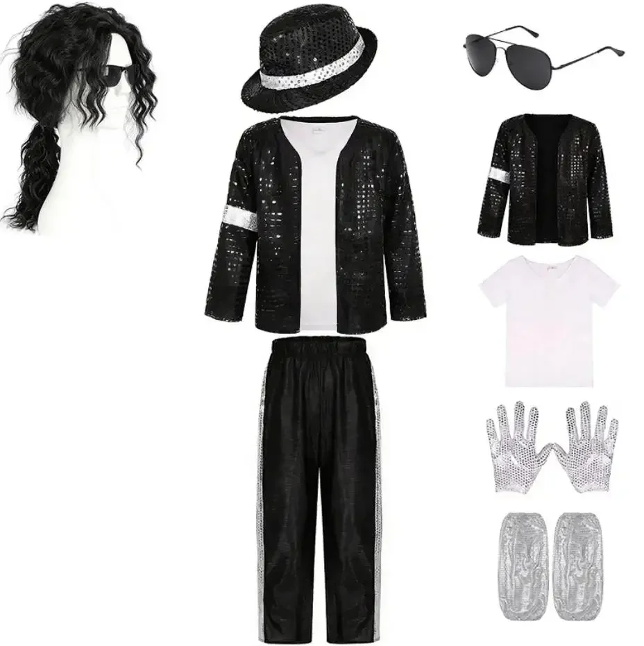 Michael Jackson Kids Costume Pop Star Outfit for Boys And Girls Halloween Cosplay Birthday Party Dance Performance Children's Dr
Michael Jackson Kids Costume Pop Star Outfit for Boys And Girls Halloween Cosplay Birthday Party Dance Performance Children's Dr