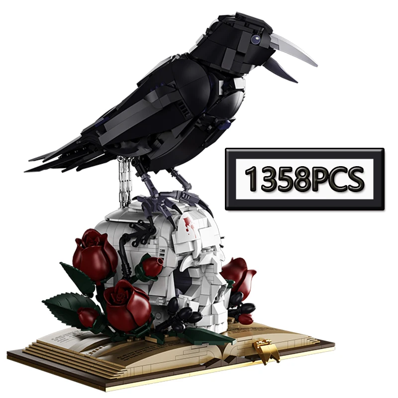 MOC 1358PCS Creative Animal Crow Skeleton Book Building Block Model DIY Assembly Children's Puzzle Toy Birthday Gift
MOC 1358PCS Creative Animal Crow Skeleton Book Building Block Model DIY Assembly Children's Puzzle Toy Birthday Gift