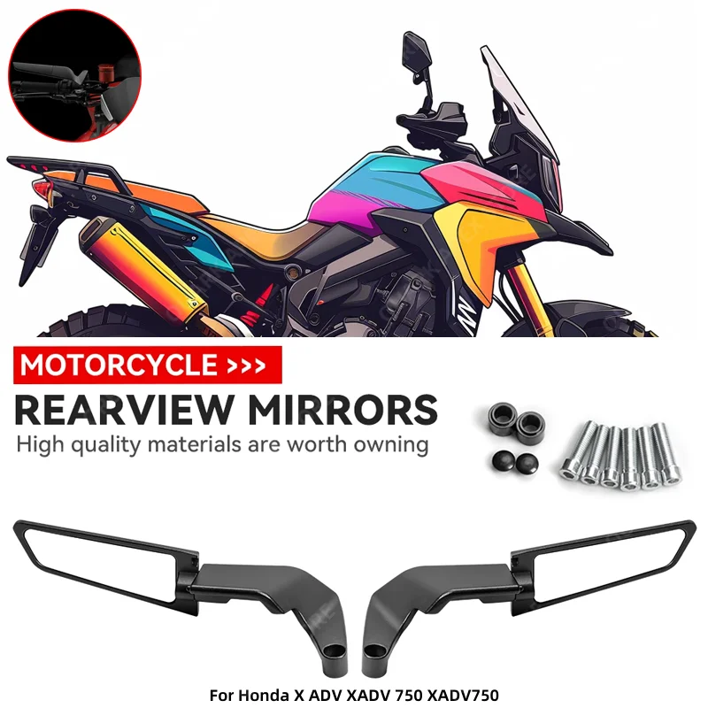 For Honda X ADV XADV 750 XADV750 Motorcycle Mirrors Stealth Winglets Mirror Kit Rotate Adjustable
For Honda X ADV XADV 750 XADV750 Motorcycle Mirrors Stealth Winglets Mirror Kit Rotate Adjustable