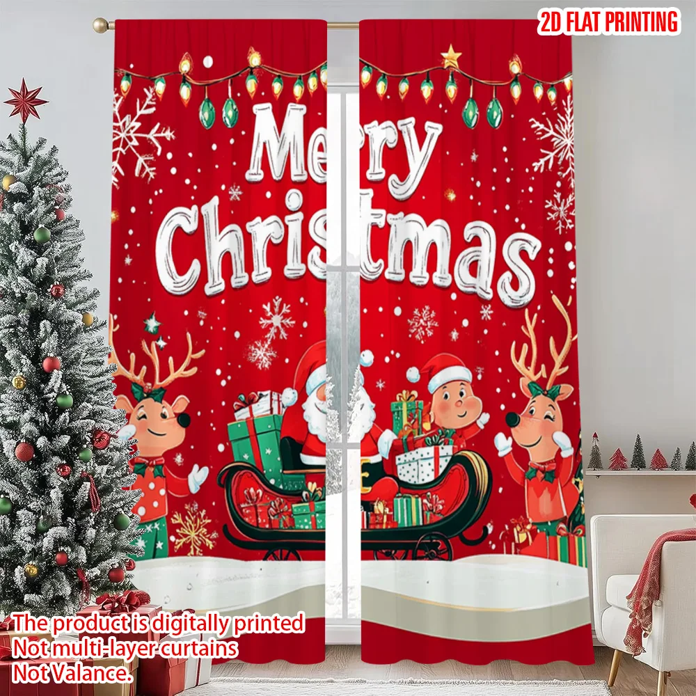 2pcs 2D flat printing Christmas Curtain Santa Claus reindeer 0 Polyester Without Electricity Holiday Decorations Perfect for
2pcs 2D flat printing Christmas Curtain Santa Claus reindeer 0 Polyester Without Electricity Holiday Decorations Perfect for