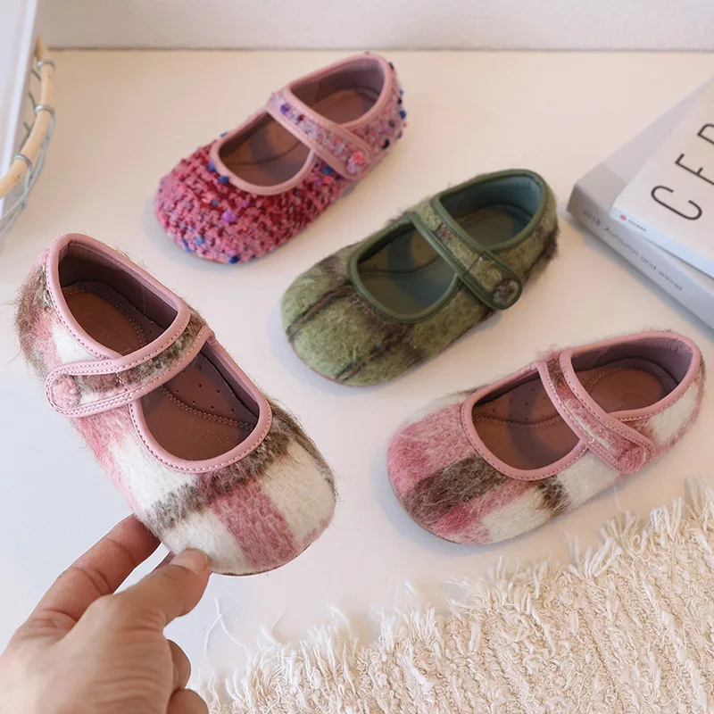 Autumn Spring High-quality Velvet Baby Girls Casual Shoes Cute Print Houndstooth Mary Jane Princess Shoes for Party Kids Flats
Autumn Spring High-quality Velvet Baby Girls Casual Shoes Cute Print Houndstooth Mary Jane Princess Shoes for Party Kids Flats