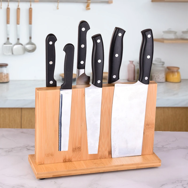 Magnetic Knife Block(Natural Wood) Knife Organizer Block Knife Dock Kitchen Scissor Holder Strongly Magnetic Acacia Rubber Wood 
Magnetic Knife Block(Natural Wood) Knife Organizer Block Knife Dock Kitchen Scissor Holder Strongly Magnetic Acacia Rubber Wood