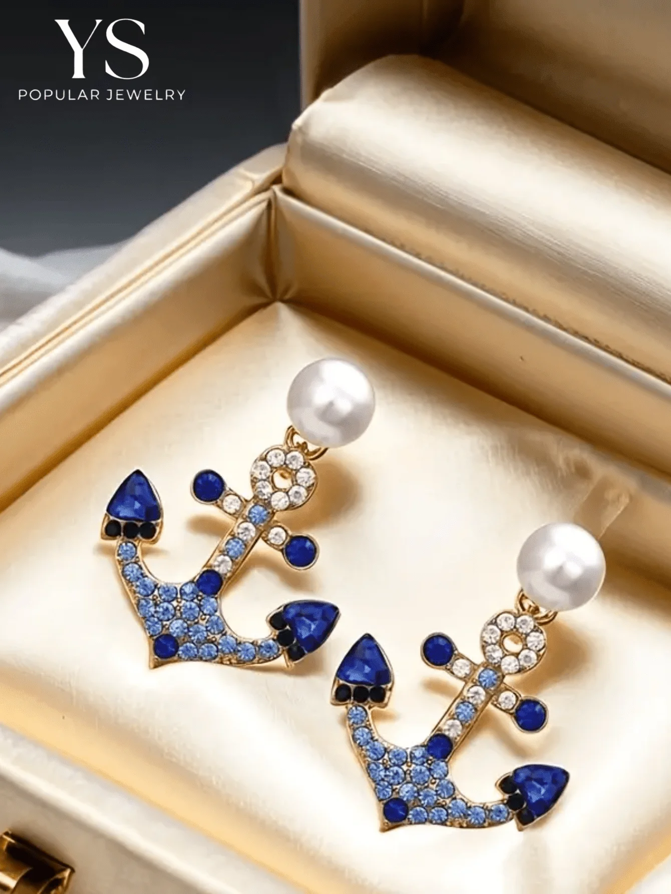 1 Pair Rhinestone Embellished Anchor Design Earrings For Women, Delicate Chic Style Personalized Earrings For Daily Casual Wear
1 Pair Rhinestone Embellished Anchor Design Earrings For Women, Delicate Chic Style Personalized Earrings For Daily Casual Wear