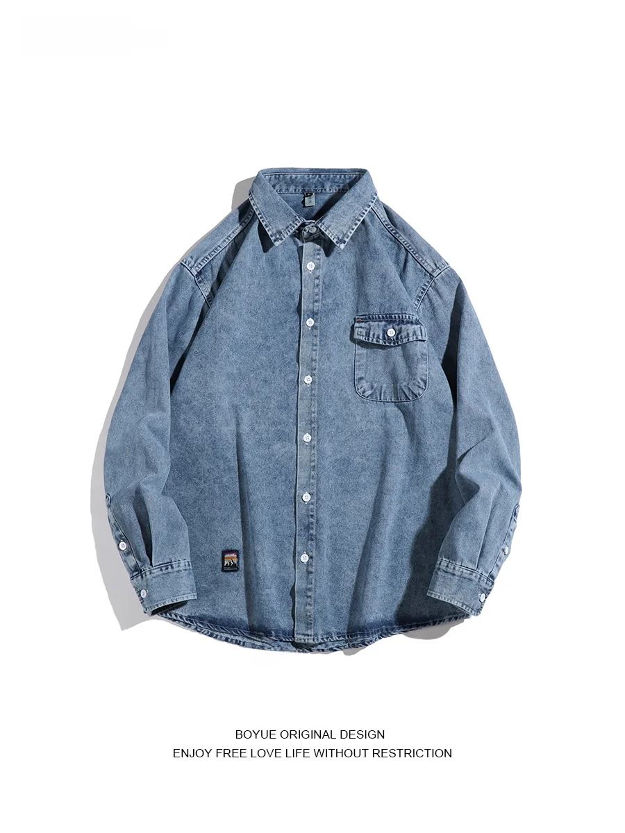 Джинсовая куртка Waed с длинными рукавами, повседневная, простая, в стиле бойфренд, свободного кроя, молодежная, трендовая, осенняя, стандартная модель.
Джинсовая куртка Waed с длинными рукавами, повседневная, простая, в стиле бойфренд, свободного кроя, молодежная, трендовая, осенняя, стандартная модель.