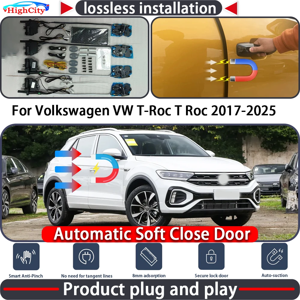 HighCity Electric Closing Door Lock Actuator for Volkswagen VW T-Roc T Roc 2017-2025 Soft Close Power Latch System Auto Pull
HighCity Electric Closing Door Lock Actuator for Volkswagen VW T-Roc T Roc 2017-2025 Soft Close Power Latch System Auto Pull