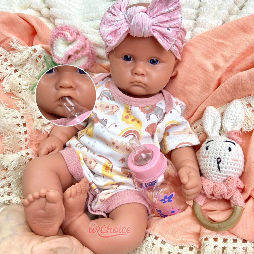 Realistic 45cm Unpainted Girl Full Silicone Reborn Baby Handmade Weighted Therapy Doll for Elderly Dementia Patients Accompany
Realistic 45cm Unpainted Girl Full Silicone Reborn Baby Handmade Weighted Therapy Doll for Elderly Dementia Patients Accompany