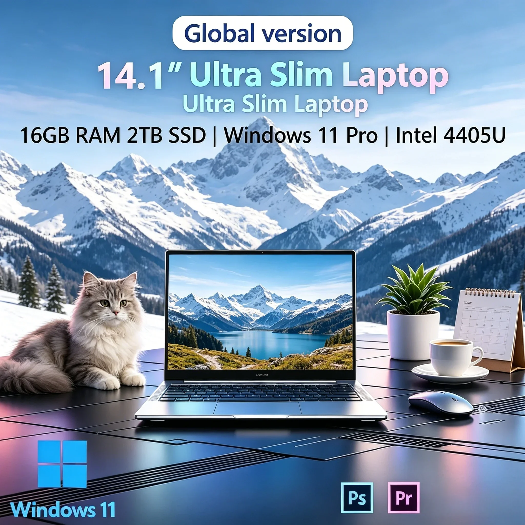Portable 14.1 Inch Business Notebook PC 4405U Processor 16GB RAM Mass Storage Home Daily Use Laptop
Portable 14.1 Inch Business Notebook PC 4405U Processor 16GB RAM Mass Storage Home Daily Use Laptop