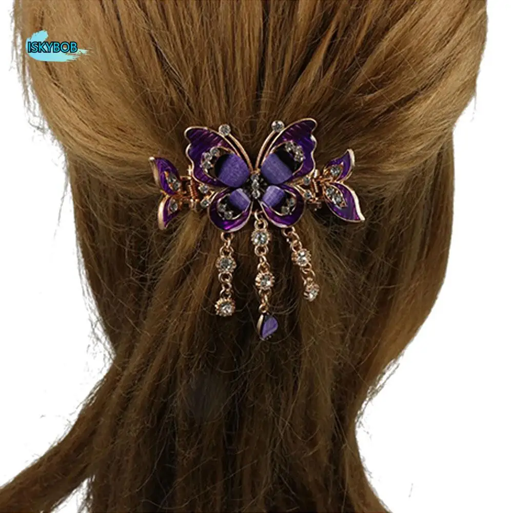 Tassel Rhinestone Butterfly Hair Clips Zircon Hair Clamp Crystal Small Hair Claw Ponytail Clip Headwear Rhinestone Barrettes
Tassel Rhinestone Butterfly Hair Clips Zircon Hair Clamp Crystal Small Hair Claw Ponytail Clip Headwear Rhinestone Barrettes