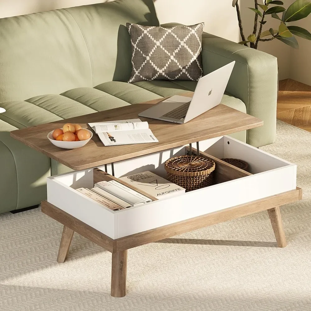 Wood Coffee Table, Lift Top Coffee Table with Hidden Compartment, Coffee Table for Living Room Reception Room
Wood Coffee Table, Lift Top Coffee Table with Hidden Compartment, Coffee Table for Living Room Reception Room