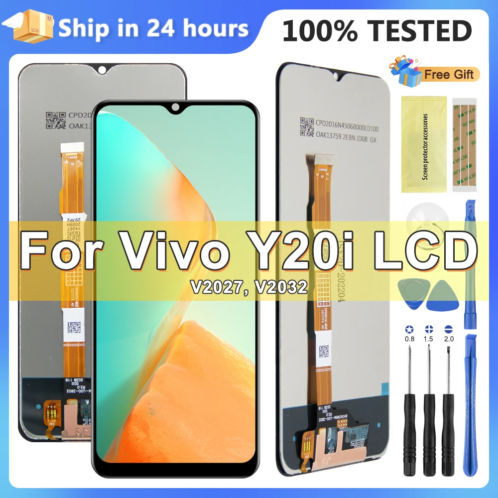 ЖК-дисплей 6,51 дюйма для VIVO Y20 V2029 / Y20i V2027 V2032, сенсорный экран с рамкой и дигитайзером в сборе для vivo Y20s, экран
ЖК-дисплей 6,51 дюйма для VIVO Y20 V2029 / Y20i V2027 V2032, сенсорный экран с рамкой и дигитайзером в сборе для vivo Y20s, экран