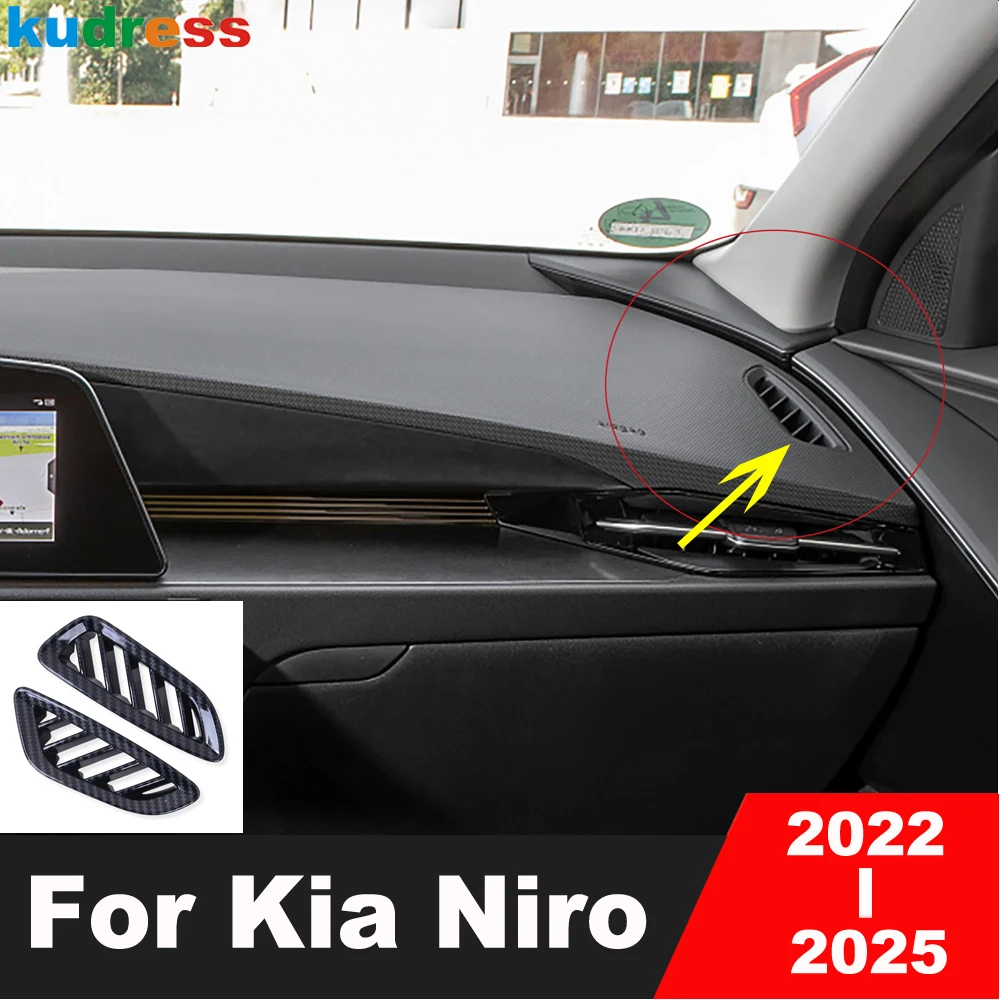 For Kia Niro 2022 2023 2024 2025 Carbon Fiber Car Front Upper Air Condition Vent Outlet Cover Trim Interior Moulding Accessories
For Kia Niro 2022 2023 2024 2025 Carbon Fiber Car Front Upper Air Condition Vent Outlet Cover Trim Interior Moulding Accessories