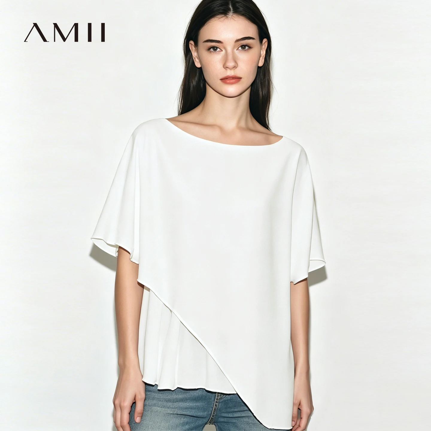 Amii Women's Chiffon Blouse 2026 Summer New O-Neck Asymmetric Patchwork Dolman Sleeve Top Loose Fit Office Casual Shirt 12622212
Amii Women's Chiffon Blouse 2026 Summer New O-Neck Asymmetric Patchwork Dolman Sleeve Top Loose Fit Office Casual Shirt 12622212