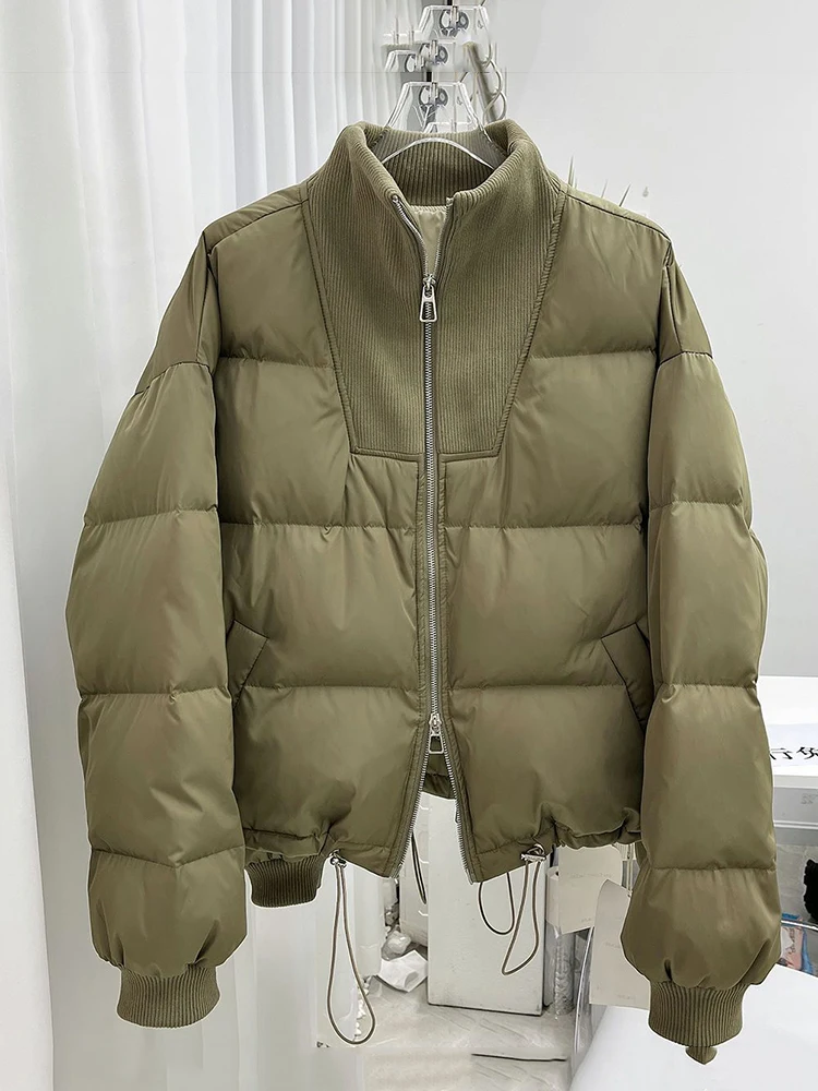 Patchwork Autumn Winter Parkas Drawstring Coat Women 2024 Vintage Oversized Down Coats Zippers Stand Collar Jacket For Women
Patchwork Autumn Winter Parkas Drawstring Coat Women 2024 Vintage Oversized Down Coats Zippers Stand Collar Jacket For Women