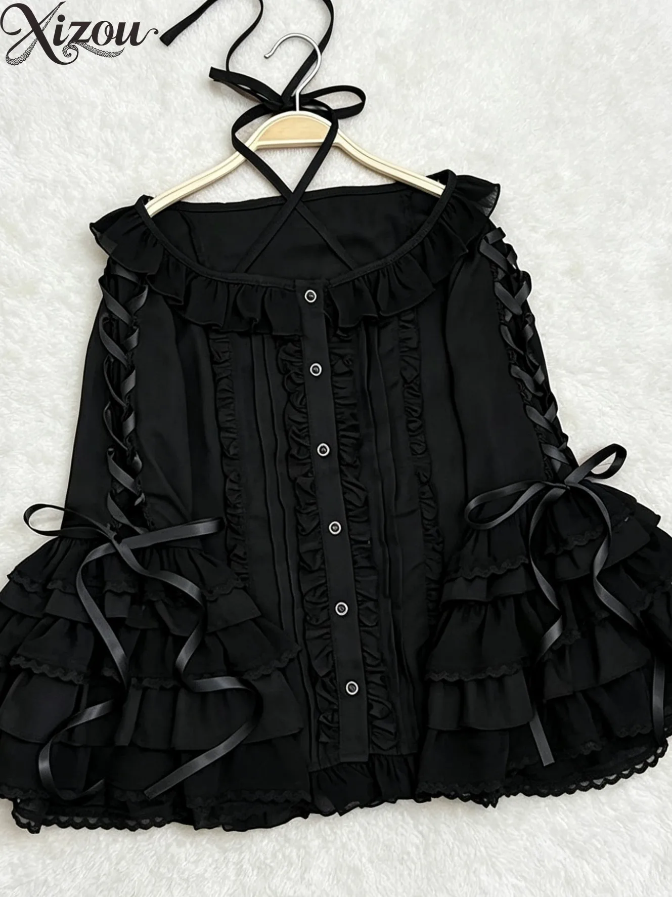 Solid Color Retro Inner Wear Shirt 2026 New Spring Autumn Blouse Princess Lolita Shirts Three Quarter Sleeves Tops for Women
Solid Color Retro Inner Wear Shirt 2026 New Spring Autumn Blouse Princess Lolita Shirts Three Quarter Sleeves Tops for Women
