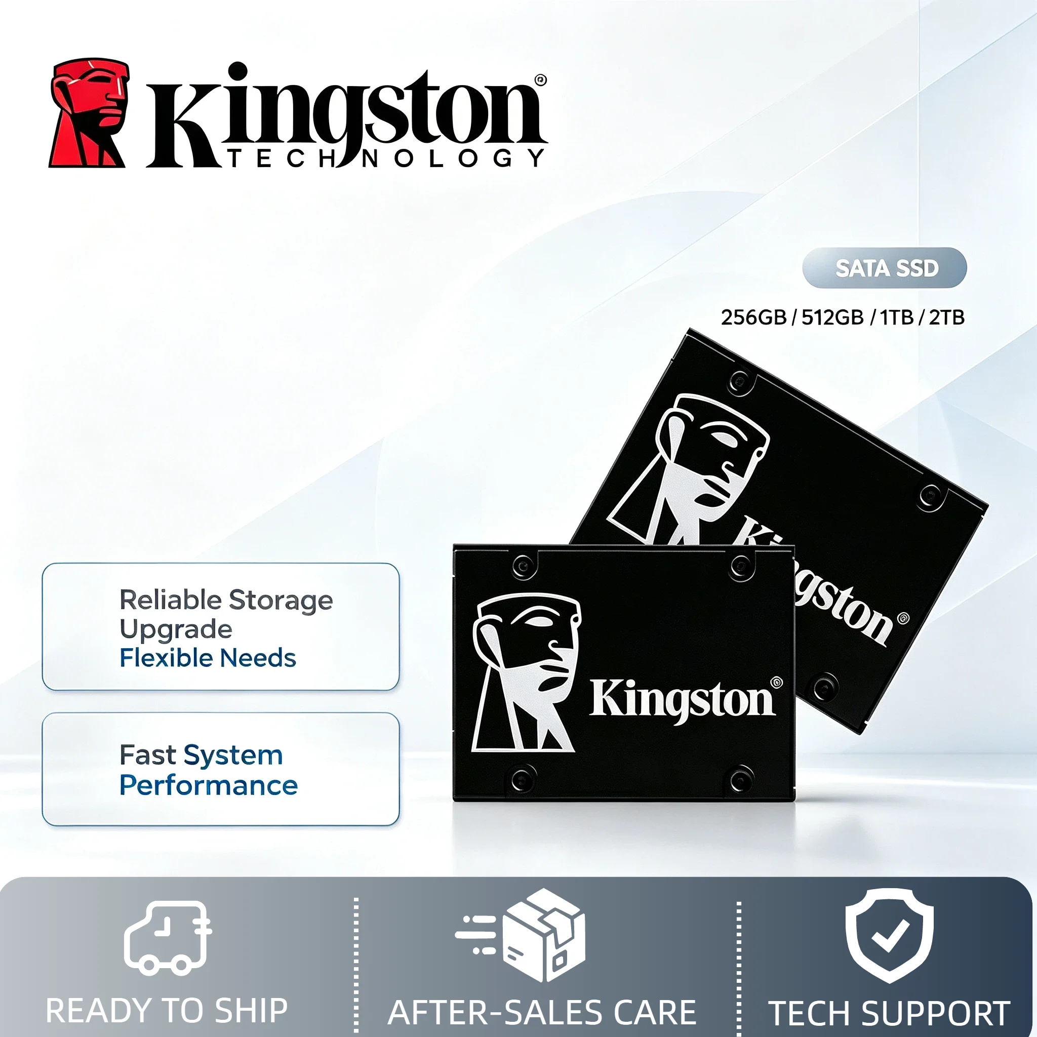Kingston KC600 2.5 Inch SATA3 SSD 512GB 1TB 2TB 256GB Internal Solid State Drive for Desktop Laptop PC Pro Unit
Kingston KC600 2.5 Inch SATA3 SSD 512GB 1TB 2TB 256GB Internal Solid State Drive for Desktop Laptop PC Pro Unit