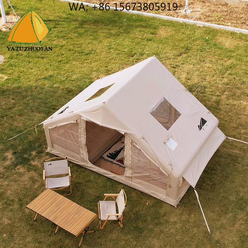 Hot Sale Luxury 6.3㎡ Inflatable Tent Beige Waterproof Portable Four‑Season Quality Family Outdoor Camping Shelter Factory Direct
Hot Sale Luxury 6.3㎡ Inflatable Tent Beige Waterproof Portable Four‑Season Quality Family Outdoor Camping Shelter Factory Direct