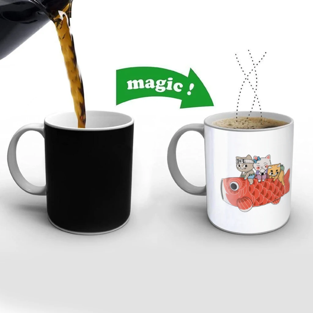 Koinobori Creativity Change Color Chang mug Ceramic mug Hot Coffee Cup Breakfast Cup Mug Friend Gift
Koinobori Creativity Change Color Chang mug Ceramic mug Hot Coffee Cup Breakfast Cup Mug Friend Gift