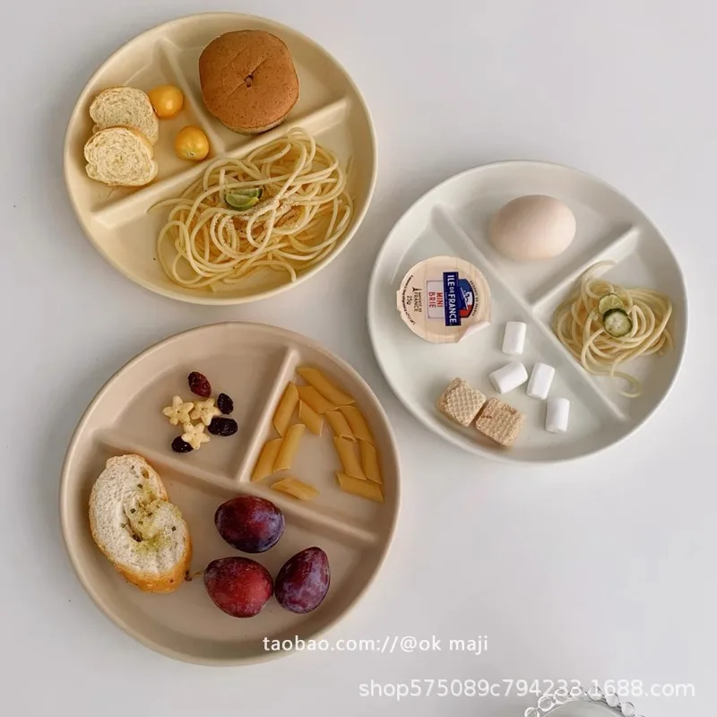 HYS Plate Divided Plate Ceramic Tableware Household Divided Breakfast Plate Divided Fruit
HYS Plate Divided Plate Ceramic Tableware Household Divided Breakfast Plate Divided Fruit