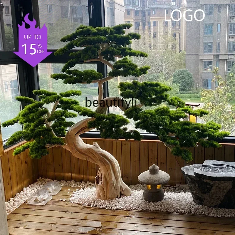 P Large-scale simulated welcome pine root carving solid wood pine Arhat pine stairwell landscaping floral arrangement
P Large-scale simulated welcome pine root carving solid wood pine Arhat pine stairwell landscaping floral arrangement