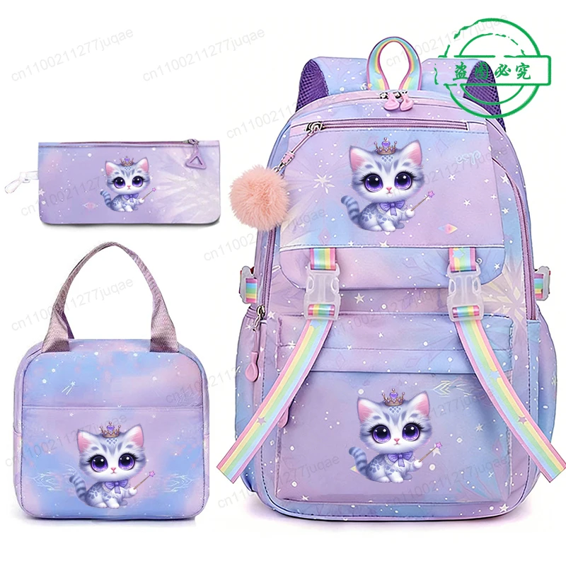 Cute Kawaii Cat Anime School Student Backpack Set Lunch Bag Kids Pencil Bag Middle High School Bag Girl Teenager Travel Bookbag
Cute Kawaii Cat Anime School Student Backpack Set Lunch Bag Kids Pencil Bag Middle High School Bag Girl Teenager Travel Bookbag