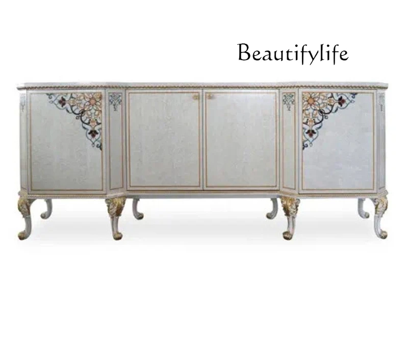 European-style TV cabinet luxury French living room large solid wood carved storage designer model
European-style TV cabinet luxury French living room large solid wood carved storage designer model
