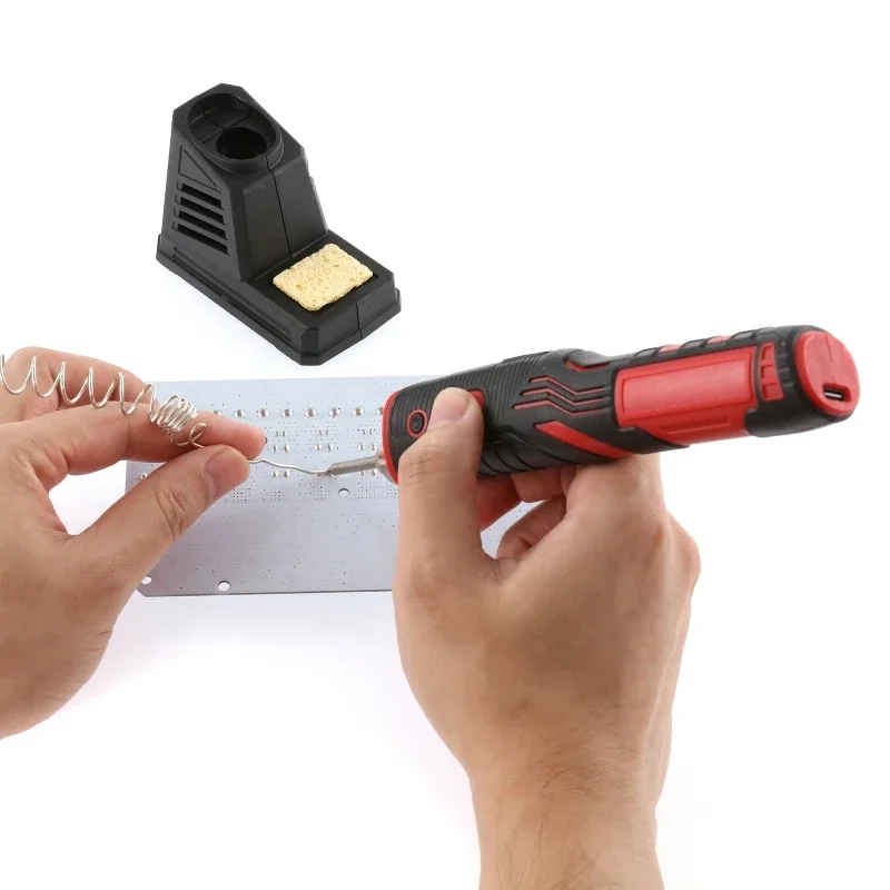 480℃ Wireless Soldering Iron with LED light Set USB Rechargeable Lithium Battery Portable Soldering Kit Household Appliances
480℃ Wireless Soldering Iron with LED light Set USB Rechargeable Lithium Battery Portable Soldering Kit Household Appliances