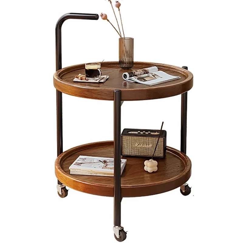 Solid wood movable coffee table, living room, home sofa, bedside rack
Solid wood movable coffee table, living room, home sofa, bedside rack