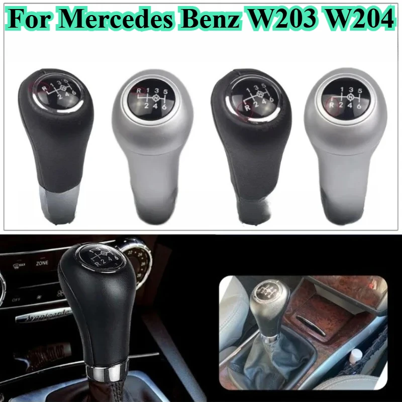 For Mercedes Benz W203 W204 Manual Gear Shift Knob with Leather Gaiter Gear Lever Cover Replacement Shifter Handle Boot Parts
For Mercedes Benz W203 W204 Manual Gear Shift Knob with Leather Gaiter Gear Lever Cover Replacement Shifter Handle Boot Parts