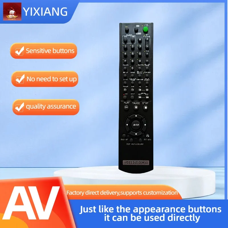Replacement Remote Control fit For Sony Video DVD Combo Player SLVD100 SLVD281P SLVD380P YSP4000BL SLV-D271P SLV-D300P SLV-D370P
Replacement Remote Control fit For Sony Video DVD Combo Player SLVD100 SLVD281P SLVD380P YSP4000BL SLV-D271P SLV-D300P SLV-D370P