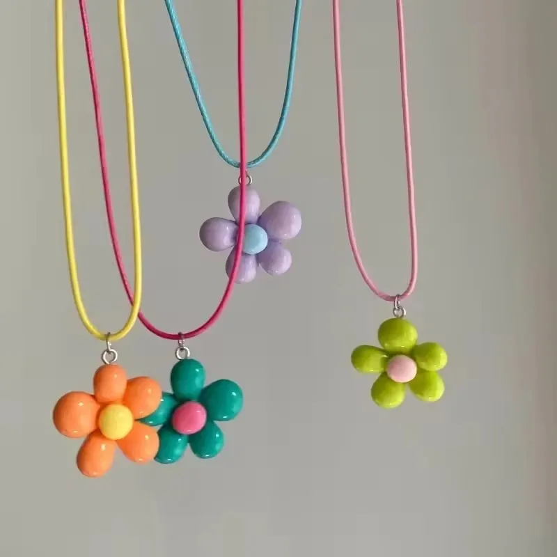 Colorful Flower Necklace Statement Pendant Necklaces Floral Design Neck Jewelry Rope Necklace Perfect Gift for Women Girl
Colorful Flower Necklace Statement Pendant Necklaces Floral Design Neck Jewelry Rope Necklace Perfect Gift for Women Girl