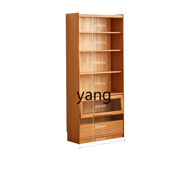 LTT Solid Wood Combination Bookcase Home Cherry Wood Floor-to-ceiling Storage Cabinet Japanese Glass Door Bookshelf
LTT Solid Wood Combination Bookcase Home Cherry Wood Floor-to-ceiling Storage Cabinet Japanese Glass Door Bookshelf