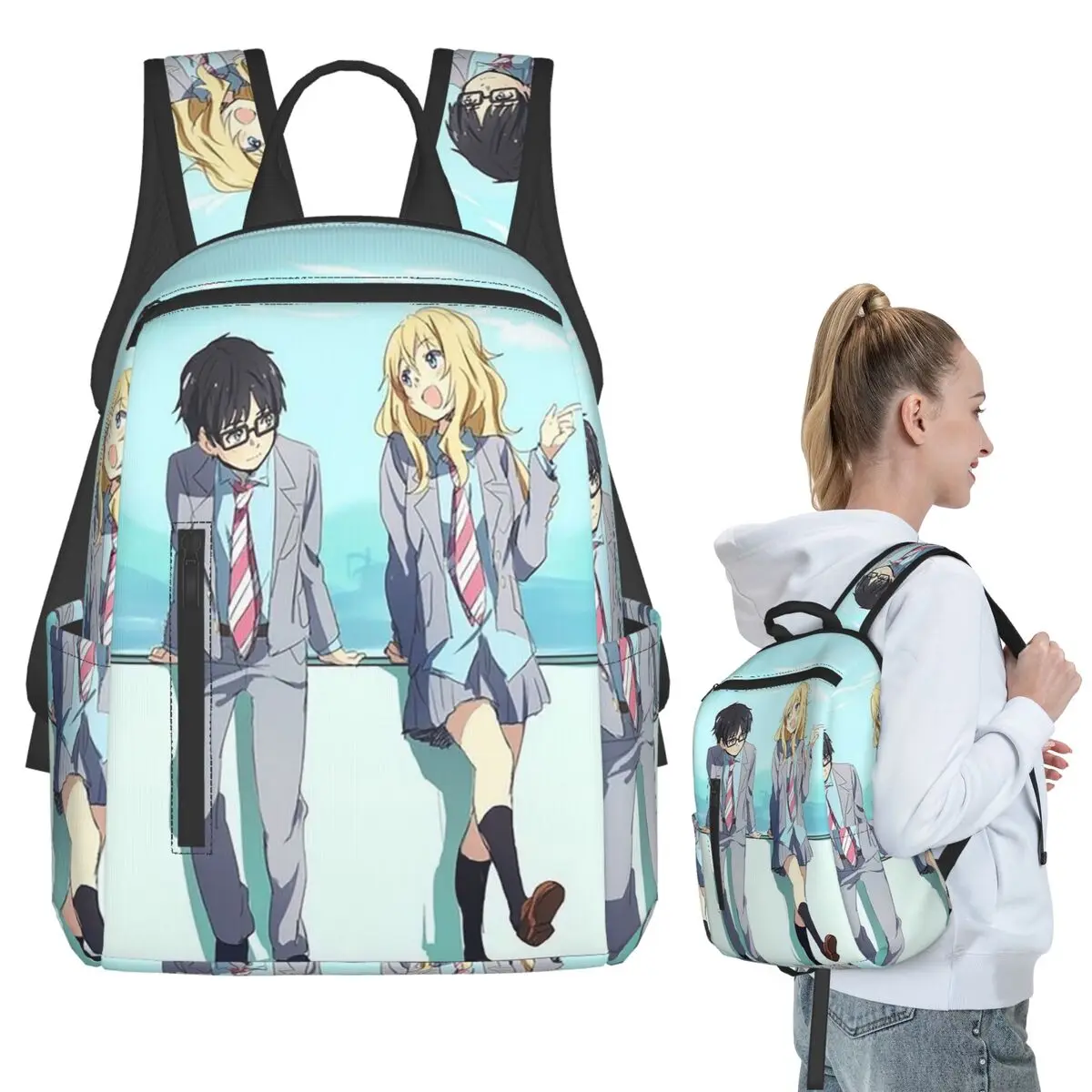 Your Lie In April Anime Backpack Student BookBag Children School Bag Computer Shoulder Bags Boys Girls
Your Lie In April Anime Backpack Student BookBag Children School Bag Computer Shoulder Bags Boys Girls