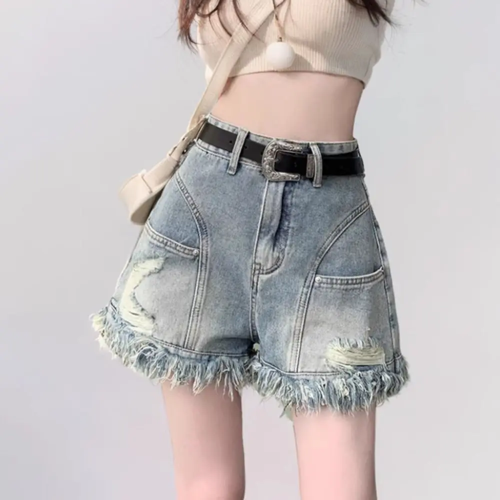 Cool Summer Denim Shorts Tassel A Line Mini Cowboy Shorts High Waist Y2k Spicy Girl Jeans Shorts Women
Cool Summer Denim Shorts Tassel A Line Mini Cowboy Shorts High Waist Y2k Spicy Girl Jeans Shorts Women